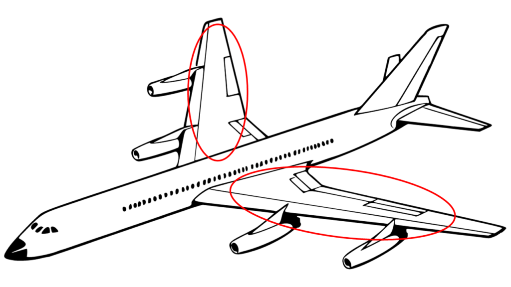 飛行機の燃料はどこに入ってるの？